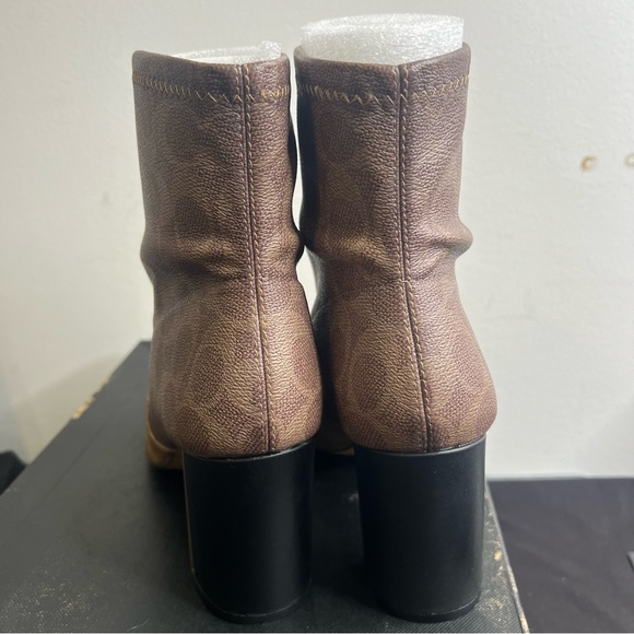COACH Margot Signature Bootie Canvas Ankle Boots Womens Size 9 G5347 - Picture 5 of 12